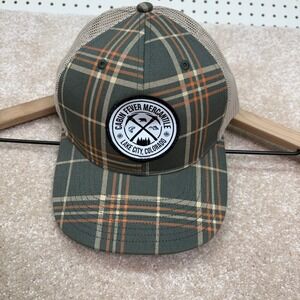 Richardson 112‎ Trucker Hat Colorado Green Plaid Snapback Outdoor